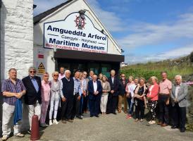 Rotarians from Dun Laoghaire and Holyhead visit the Holyhead Maritime Museum.